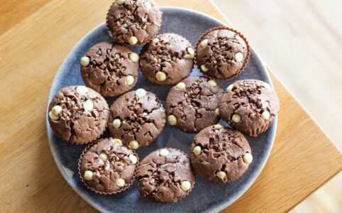 Hrníčkové čokoládové muffiny